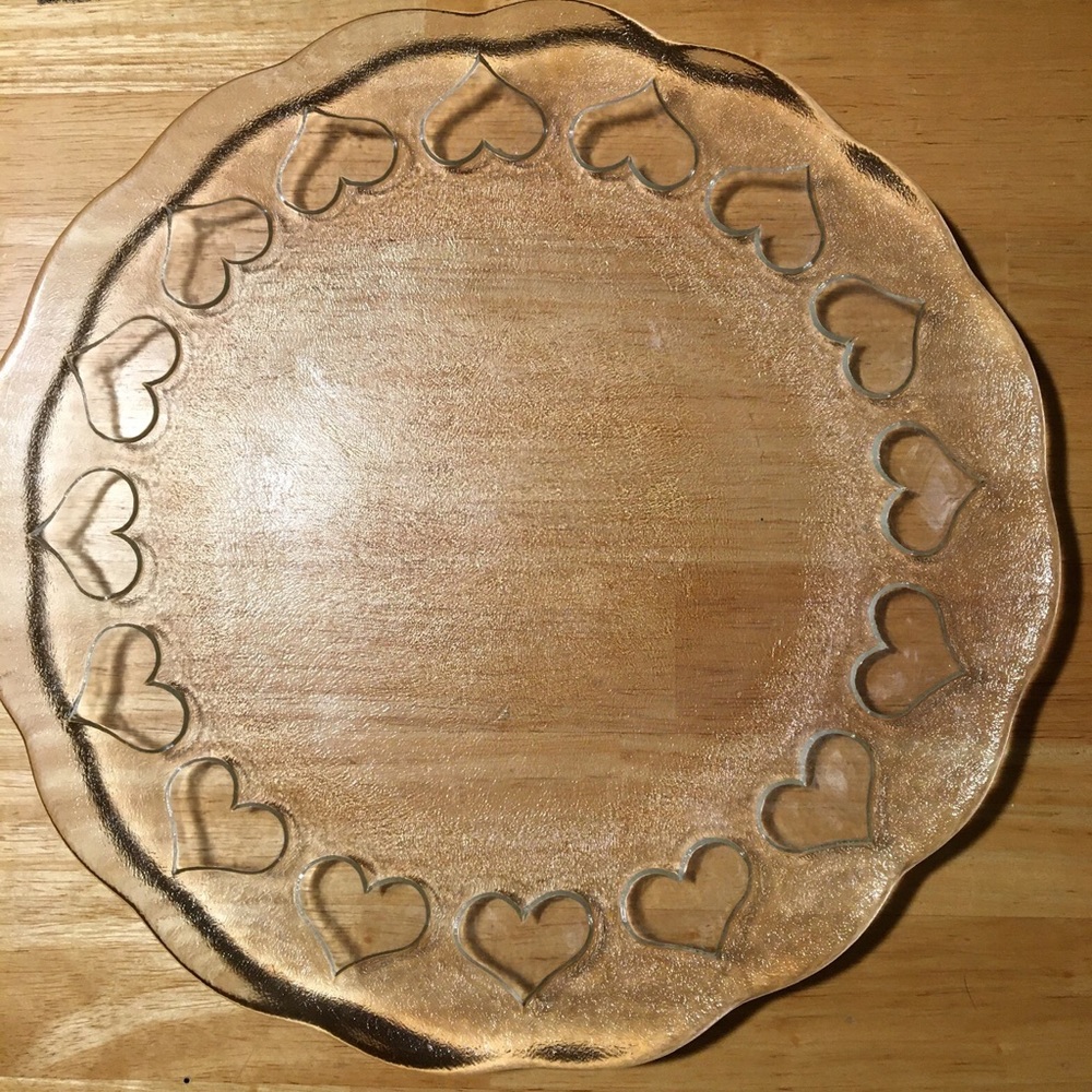 Glass serving tray